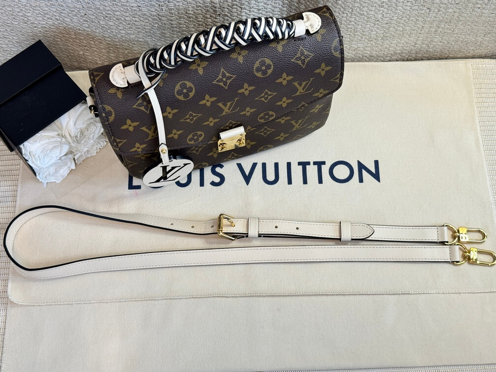 100 Original Louis Vuitton Pochette Metis Empreinte Scarlet